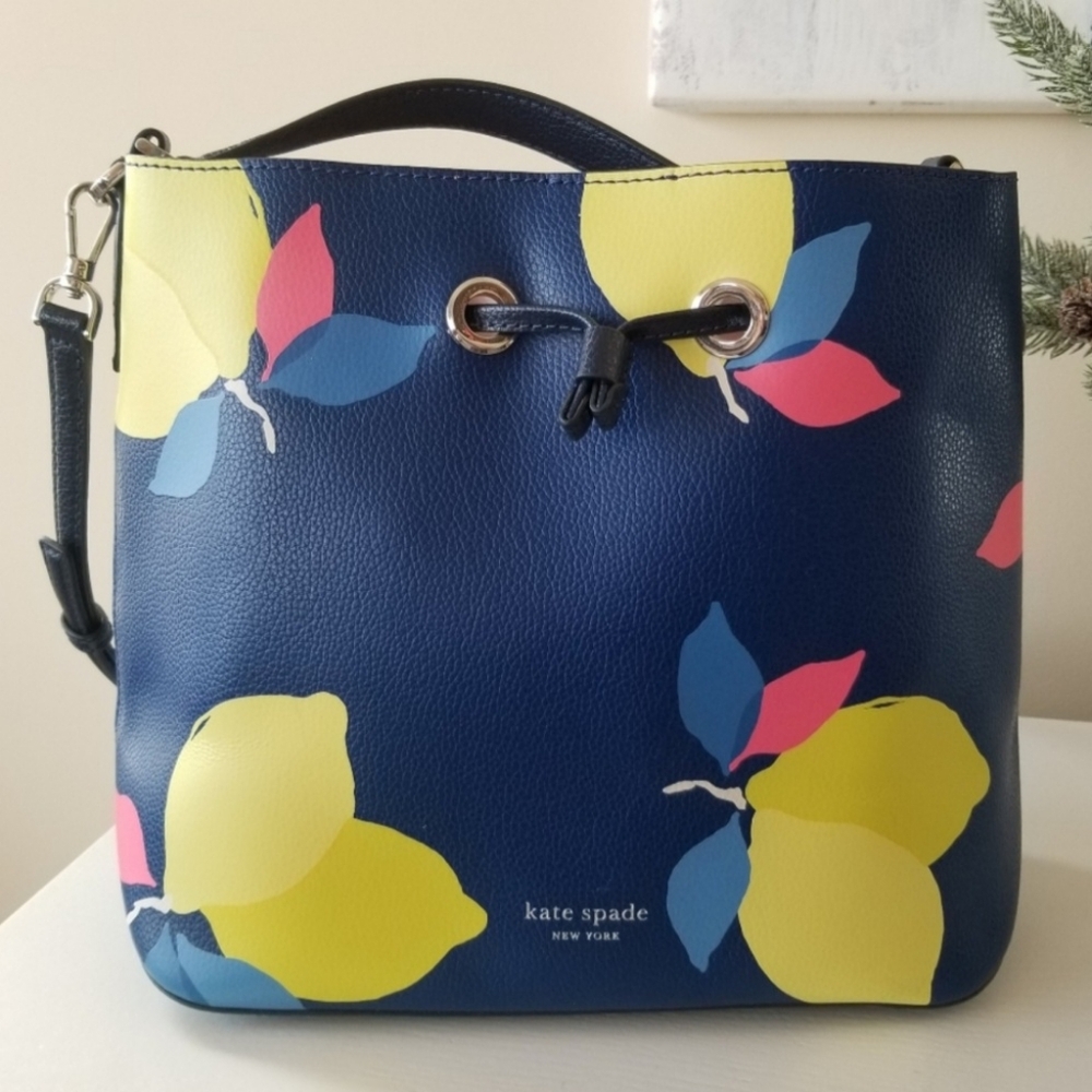 Kate Spade Eva Lemon Bucket Bag Crossbody